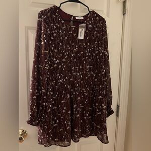 VESTIQUE MAX PATCH DRESS brown size S
